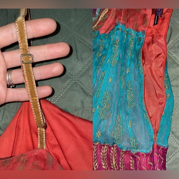 FREE PEOPLE "Gilded Caravan" Tiered Maxi Dress, Size 4, EUC - Picture 11 of 16